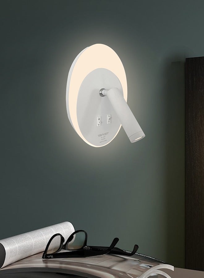 تارجت إضاءة داخلية LED داخلية حديثة قابلة للدوران إضاءة جدارية بيضاء - Image 1