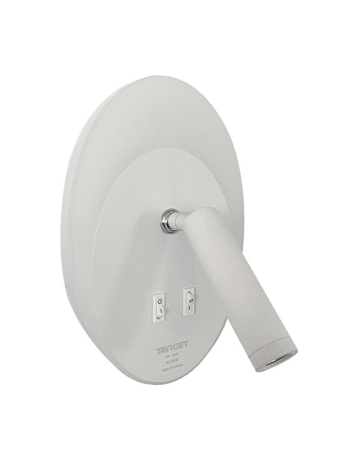 تارجت إضاءة داخلية LED داخلية حديثة قابلة للدوران إضاءة جدارية بيضاء - Image 2