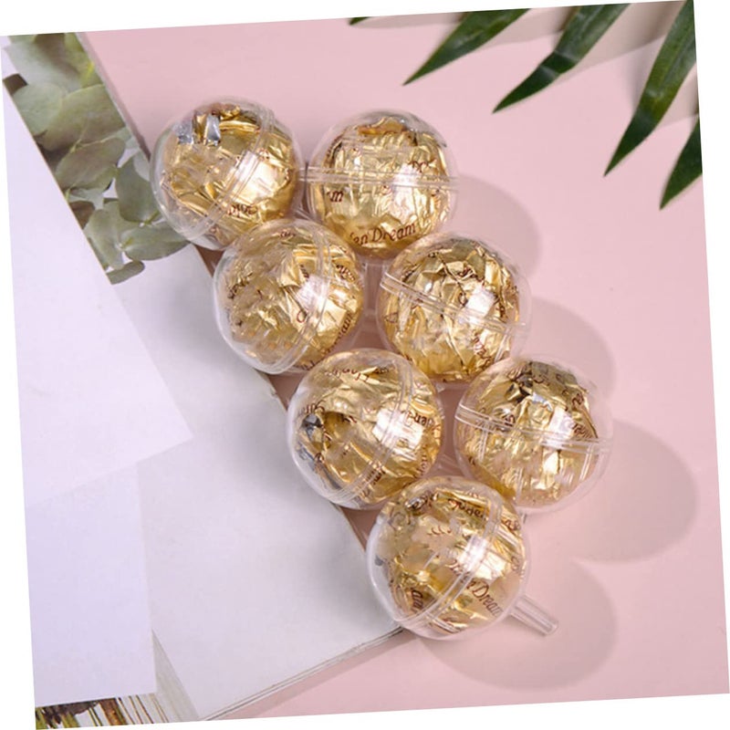 60 Pcs Plastic Chocolate Bouquet Holders Spherical Candy Boxes For Wedding Party Dessert Decoration - Image 4