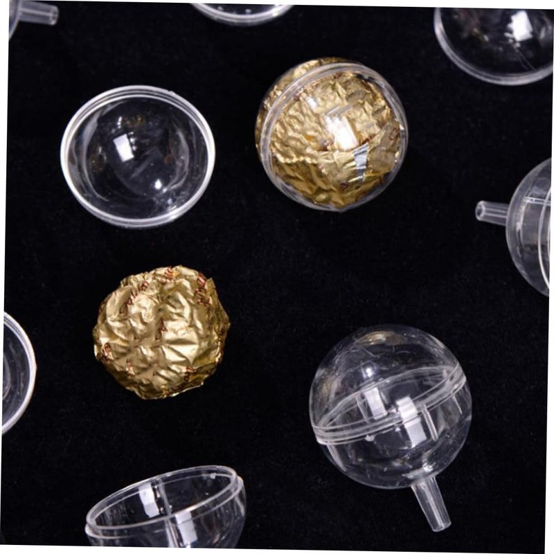 60 Pcs Plastic Chocolate Bouquet Holders Spherical Candy Boxes For Wedding Party Dessert Decoration - Image 5
