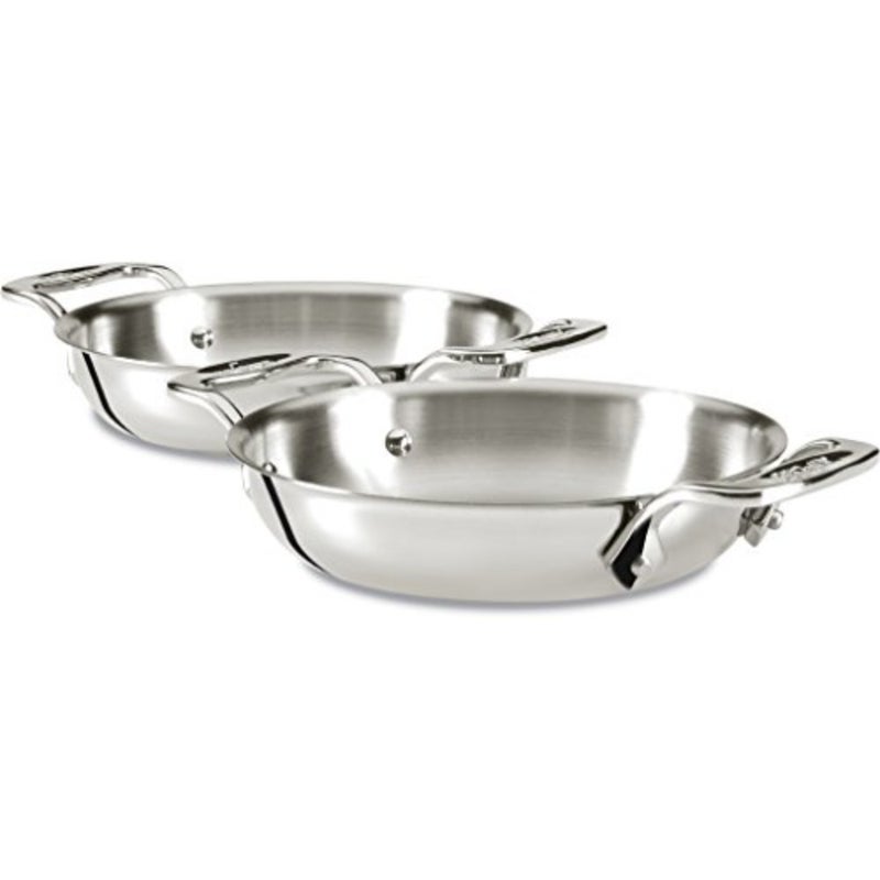 E849B264 Stainless Steel Gratins, Silver, Set of Two - Image 5