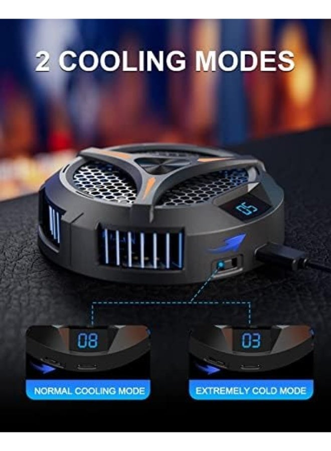 Excefore Steam Deck Fan Cooler | Magnetic Semiconductor Heatsink with 7 Inch Fan, LED Temp Display, Dual-Speed Settings & RGB Light | Cooling for Steam Deck, Laptops & iPads  - Image 5
