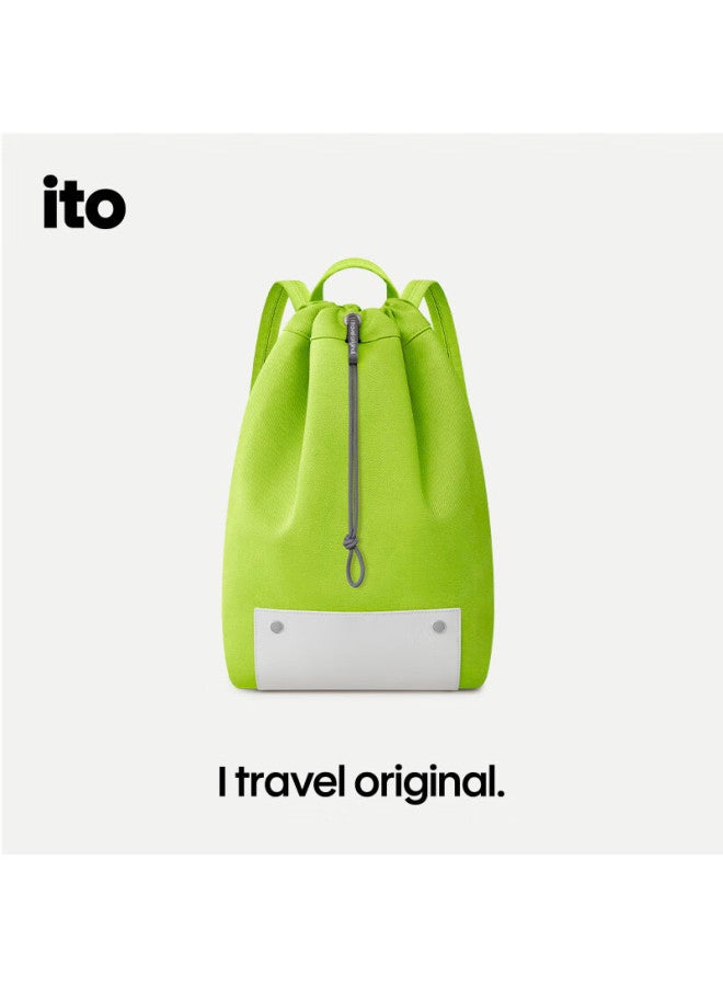 Ito Mycena Backpack For Men And Women, Latest Travel Lightweight Fashionable Stylish Small Backpack, Rock White, 15l