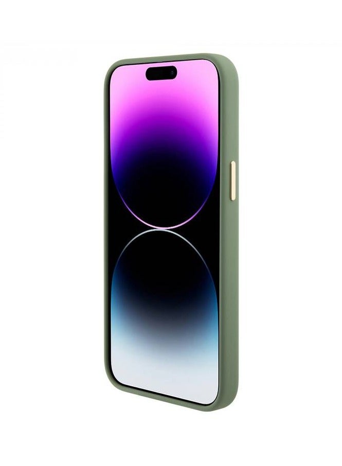 GUESS 15 Pro 6.1" Guess green hardcase Silicone Logo Strass 4G - Image 4