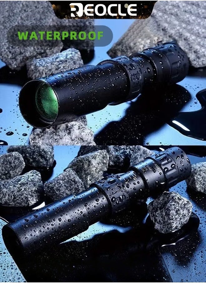 REOCLE Monocular Telescope High Definition Ultra Light Pocket Telescope High Powered Handheld Telescope Ideal Handheld Telescope for Adults and Kids  - Image 2