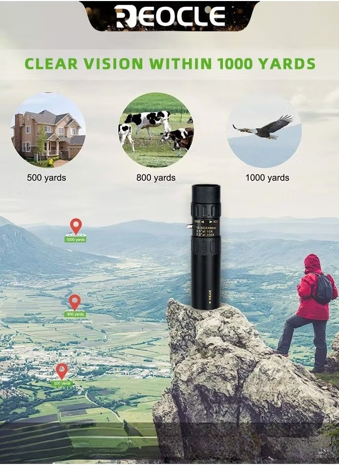 REOCLE Monocular Telescope High Definition Ultra Light Pocket Telescope High Powered Handheld Telescope Ideal Handheld Telescope for Adults and Kids  - Image 3