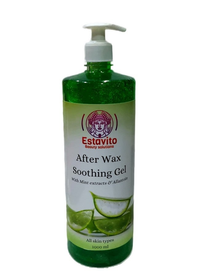 ESTAVITO After Waxing Gel with Aloevera and Allantoin for Instant Soothing 1000 ml (Prevents the skin from Rashes| itchiness| Redness| caused after waxing) - Image 1