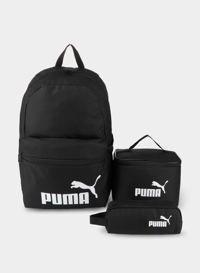 PUMA 3-Piece Logo Backpack, Lunch Bag and Pencil Case Set - Image 1