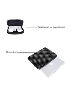 Mosiso Laptop Sleeve Compatible with MacBook Pro 16 inch 2021 2022 M1 Pro/Max A2485/2019-2020 A2141/Pro Retina 15 A1398, 15-15.6 inch Computer, Diamond Foam Neoprene Bag with Small Case, Black  - Image 2