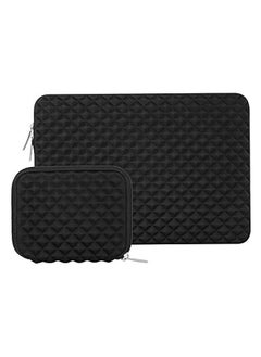 Mosiso Laptop Sleeve Compatible with MacBook Pro 16 inch 2021 2022 M1 Pro/Max A2485/2019-2020 A2141/Pro Retina 15 A1398, 15-15.6 inch Computer, Diamond Foam Neoprene Bag with Small Case, Black  - Image 1