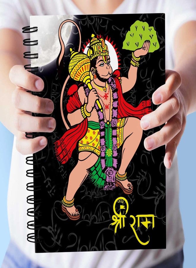 VPRINT QUALITY Hanuman ji hindu god gift items wooden stylish notebook diary unique design for women & men Size A5 - Image 3