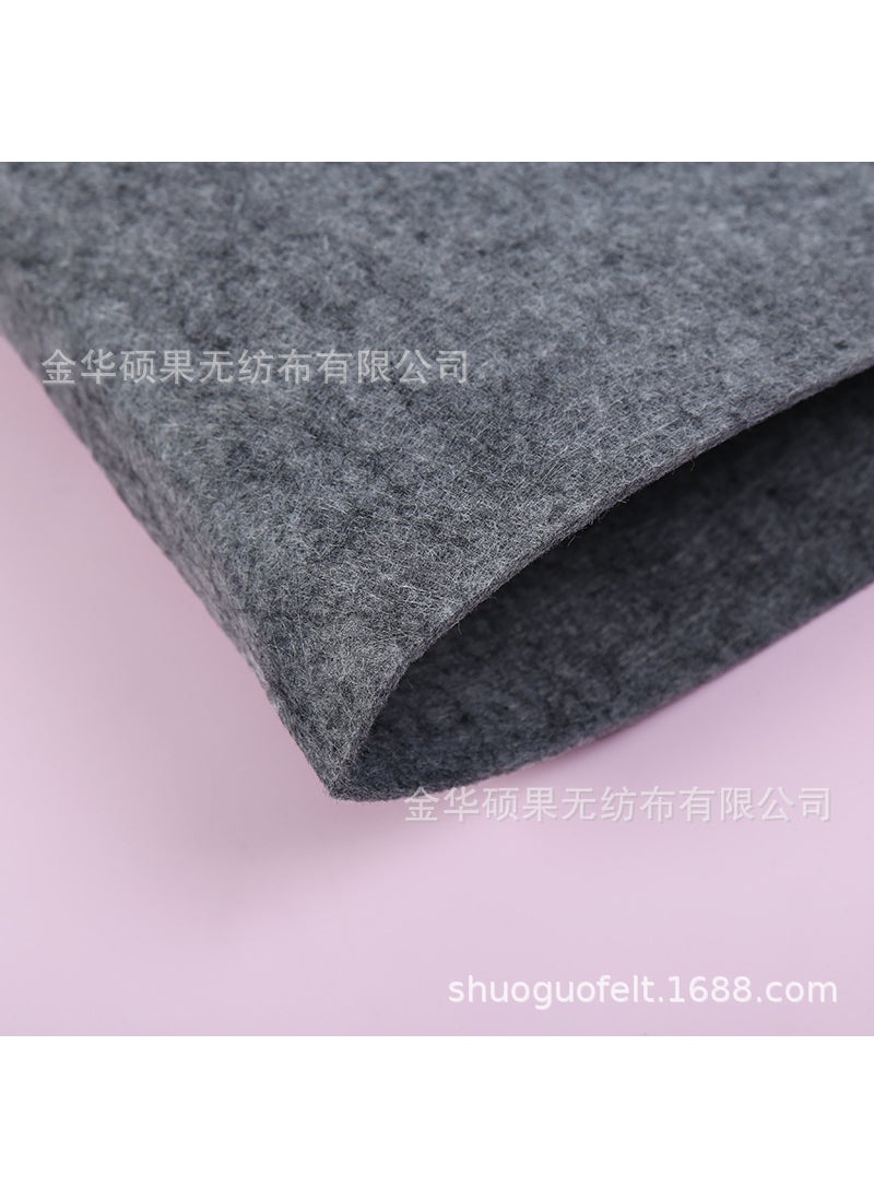 Generic 2MM Thick Colored Felt Fabric for Crafts 1635 soot 