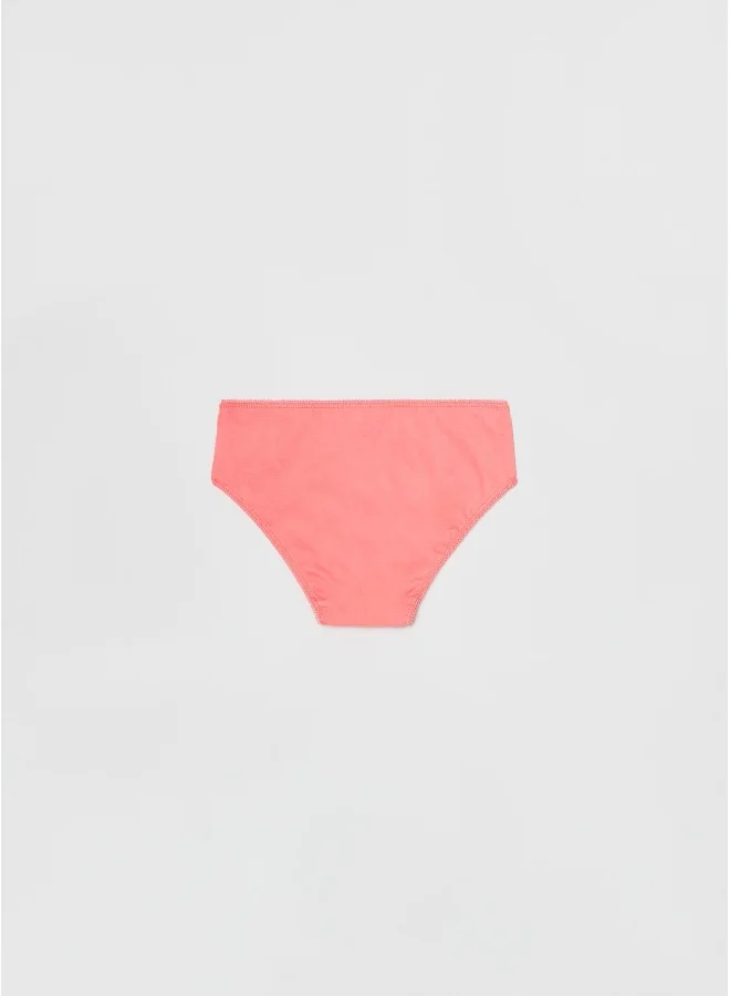 او في اس Ovs Girls Five-Pack Briefs With Flower Print