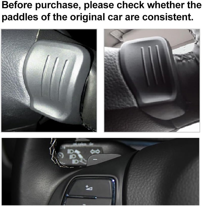 Cnoula11 Car Aluminum Shift Paddle Extended Shifter Extendtion Trim Cover Set for VW For Golf 6 for Jetta MK5 MK6, Replaces# 5K0951528, 5K0951527 Black - Image 3