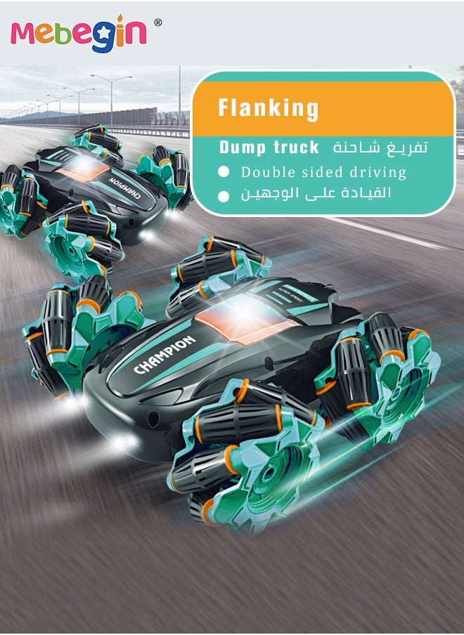 MEBEGIN Remote Control Car Toy with Light and Music, 2.4 GHz Double Side Radio Control Drift Race Car, Gesture Sensing RC Stunt Car, Suitable for Various Roads, Ideal Gift for Kids Aged 8+  - Image 4