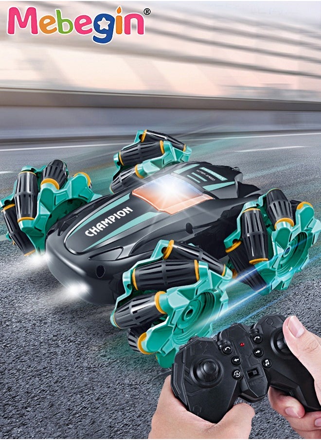 MEBEGIN Remote Control Car Toy with Light and Music, 2.4 GHz Double Side Radio Control Drift Race Car, Gesture Sensing RC Stunt Car, Suitable for Various Roads, Ideal Gift for Kids Aged 8+  - Image 1