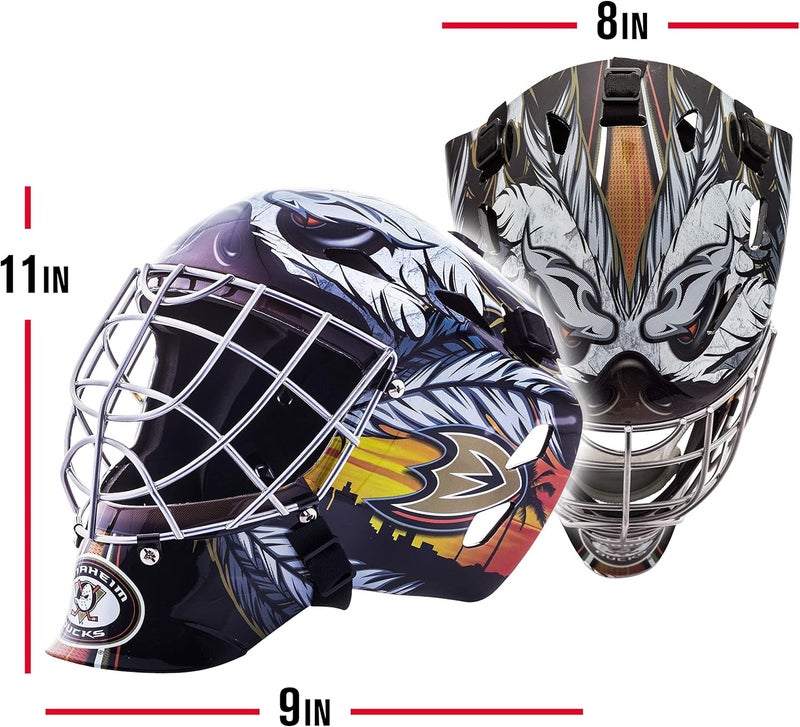 Franklin Sports Team Licensed NHL Hockey Goalie Face Mask - Goalie Mask for Kids Street Hockey - Youth NHL Team Street Hockey Masks - Image 2