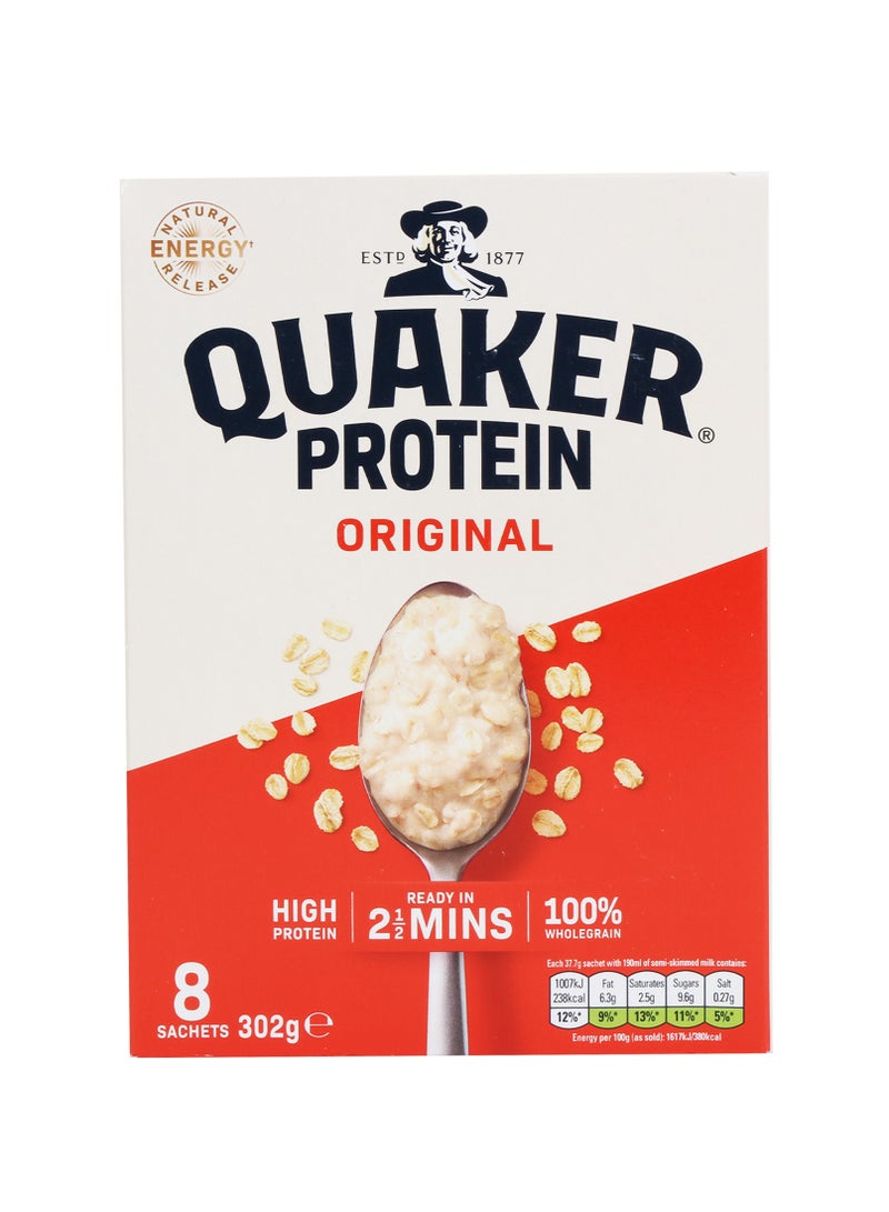 Quaker دقيق الشوفان البروتيني سهل التحضير الأصلي (8 أكياس) - Image 1