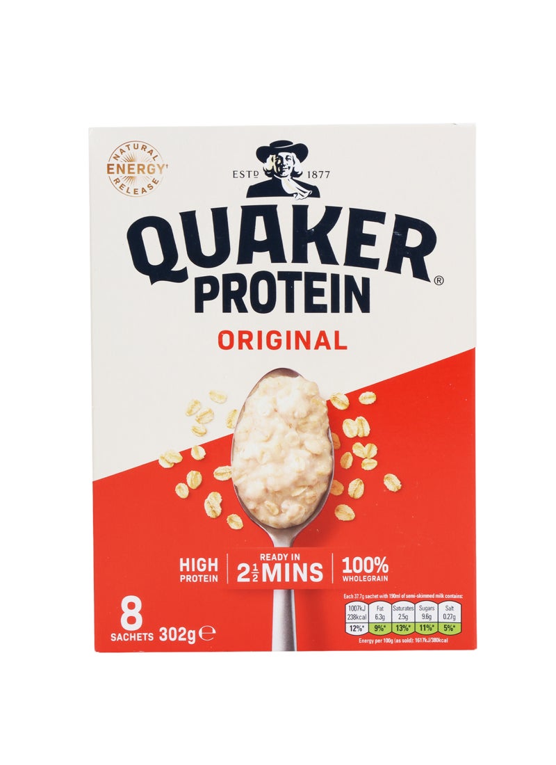 Quaker دقيق الشوفان البروتيني سهل التحضير الأصلي (8 أكياس) - Image 1