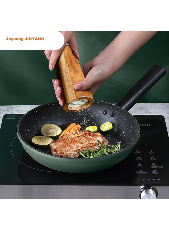 Joyoung Maifanshi Color Non-stick Breakfast Pan, Flat-bottom Pan For Pancakes And Eggs, Steak Pan For Induction And Gas Stoves, 28cm - Image 1