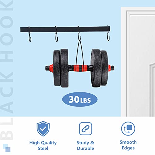 Vantasii 10 PCS S Hooks, Rustproof S-Shaped Hook with Safety Buckle Heavy Duty Metal S Hanging Hook for Clothes, Pots, Pans, Kitchen Utensil, Cubicle, Closet Rob, Bags (3.5 inch, Black) - Image 3