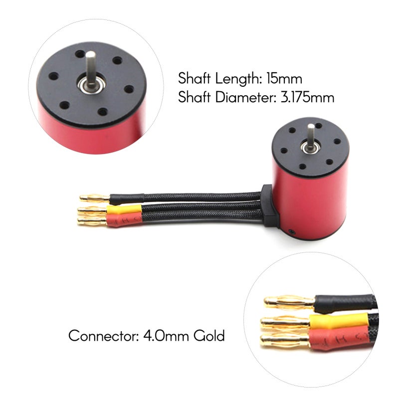 3650 Brushless Motor 4300KV 1/10 RC Car Motor - 60A ESC Enhanced Throttle Response Brushless Motor for 1/8 1/10 RC Cars - Image 5