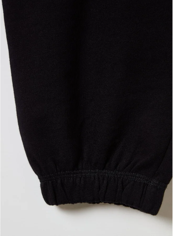 او في اس Fleece joggers with elasticated edging