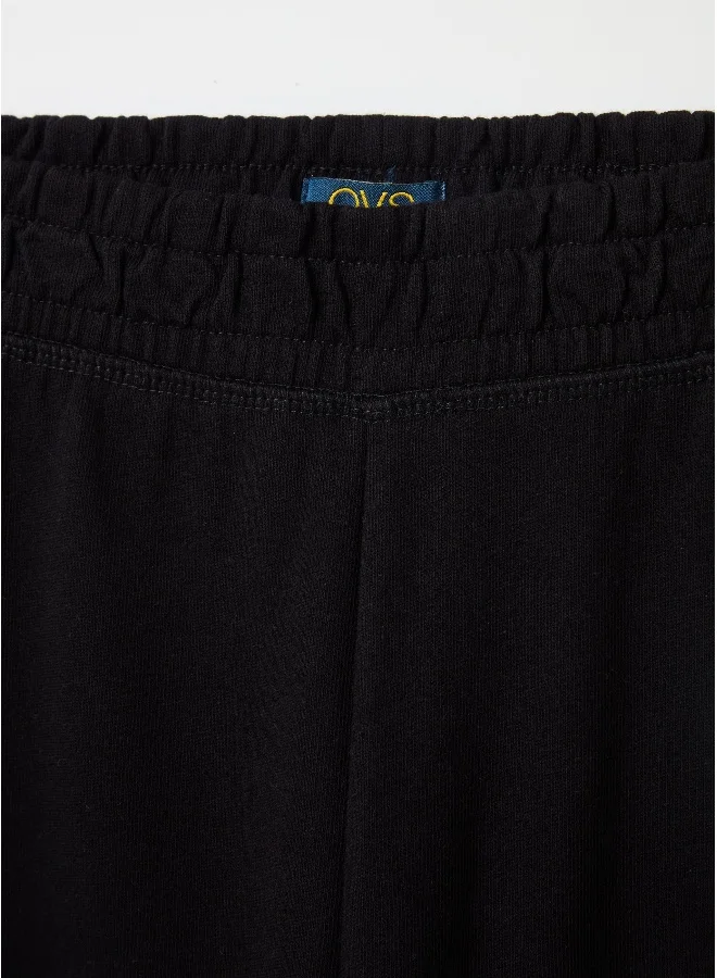 او في اس Fleece joggers with elasticated edging