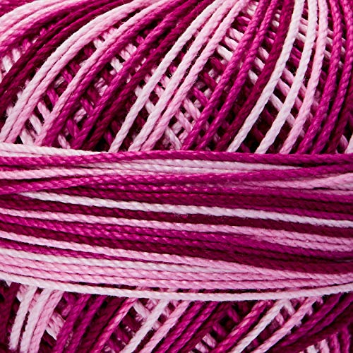 LIZBETH Handy Hands HH03157 Lizbeth Premium Cotton Thread, Size 3, Raspberry Frappe - Image 2