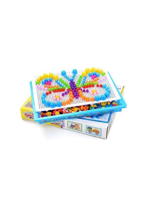 "Small pin game for children to make shapes."