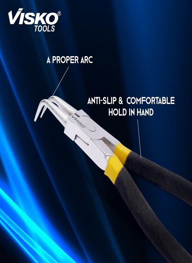 Visko Tools VISKO 208 7" CirClip Plier | Internal Bend | Cutting player | Cutting plier | Pliers | Pliers for Home | Player Tools | Combination plier | For electrical Work | Black Color | - Image 2