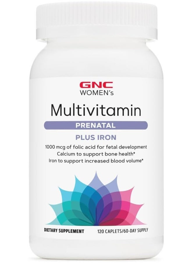 GNC - Women'S Prenatal Formula With Iron 120 Caplets - Image 1