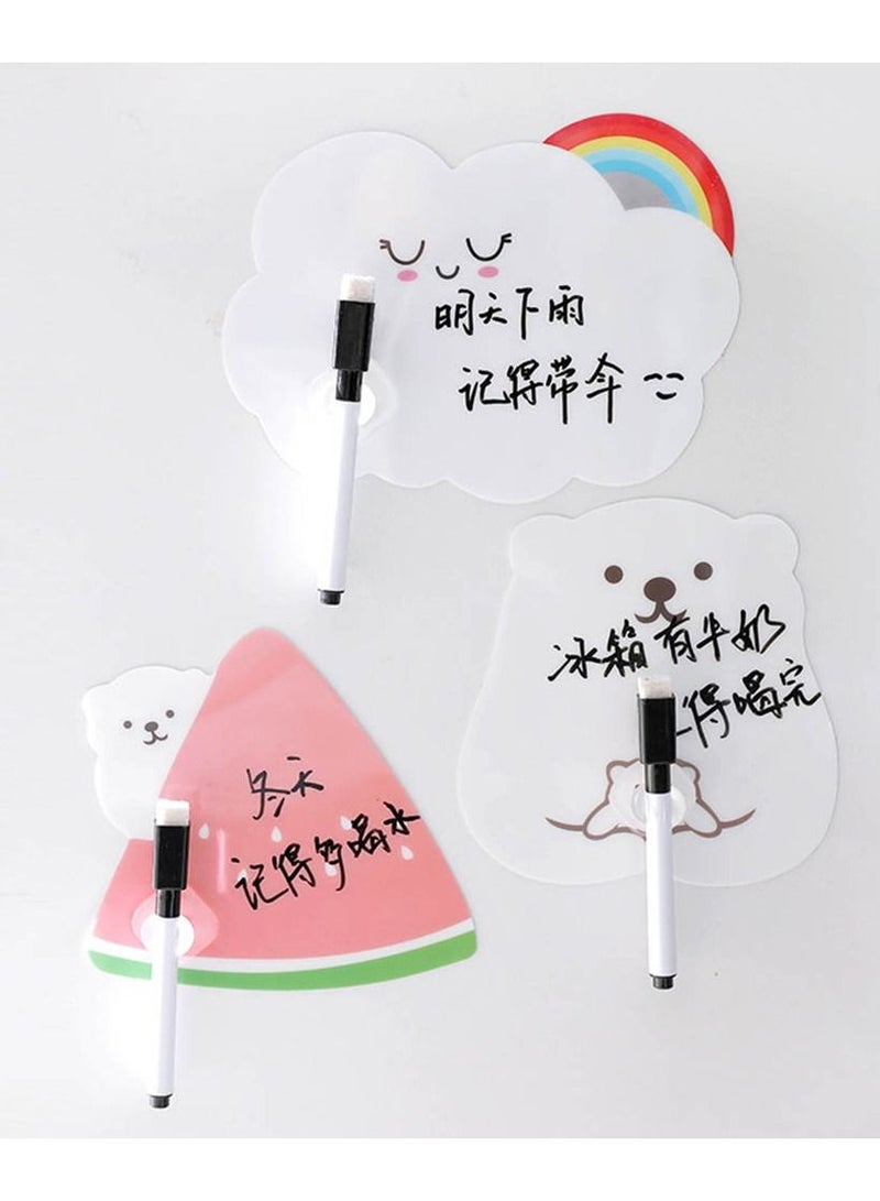 لوحة تدوين الرسائل لطيفة قابلة للمسح قابلة واعادة الاستخدام مع تقنية مقاومة البقع للثلاجة - Image 4