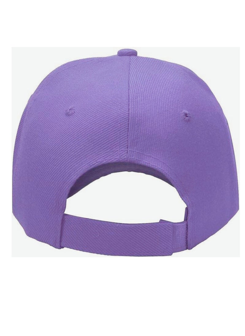 SARAOONT - Classic Lavender Polyester Baseball Cap - Adjustable Unisex Dad Hat for Running, Workouts, and Outdoor Activities - Image 1