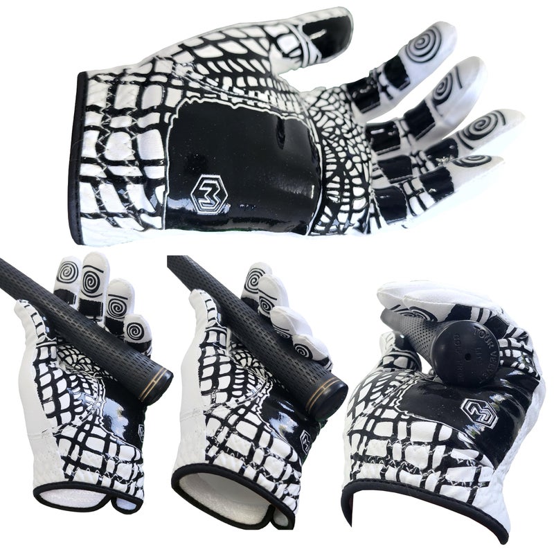 MONKEY GRIP Golf Glove Premium Synthetic Silicon Non silp Power Gip Slice Killer No Twist, Left Hand (Man-XX_Large) - Image 3