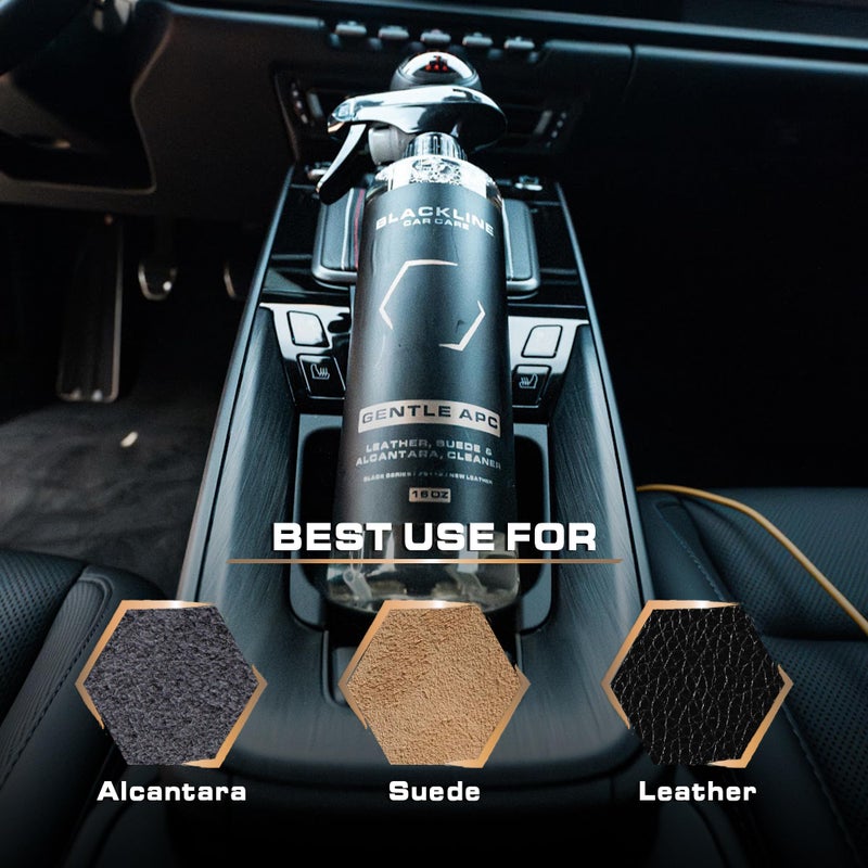 Blackline Leather Cleaner and Conditioner Care Kit - 2 (16 Fl Oz) Bottles - Effectively Cleans And Conditions Leather Car Interiors, Shoes, Boots, Bags, Furniture, Appparel And More - Image 4