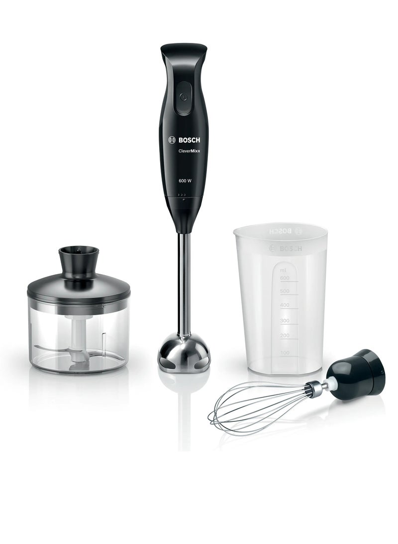Bosch 600W 4-in-1 Hand Blender MSM2650B with Chopper - Black MSM2650B black