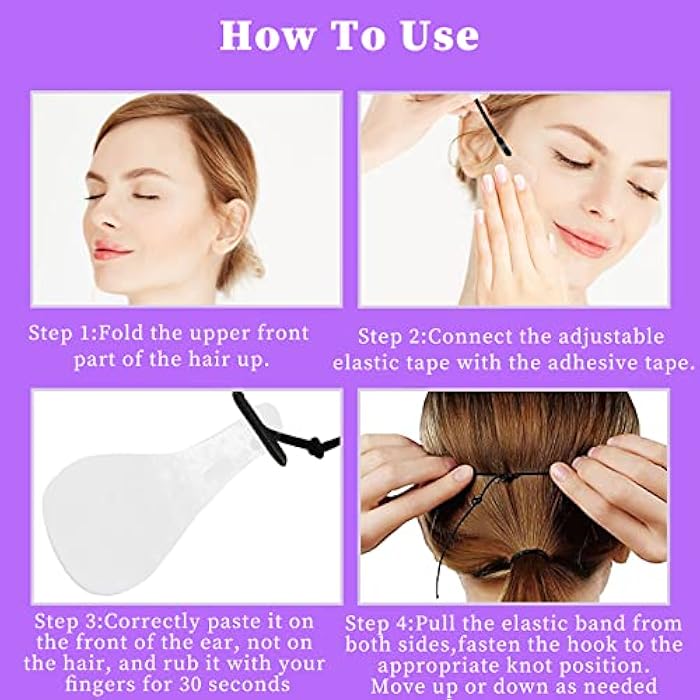 Elitecran Face Lift Tape, 40 Pcs Face Tape Lifting Invisible, Face Lift Double chin Stickers Neck Lift Tapes and Bands Makeup Tool for Lifting Saggy Skin and Wrinkles - Image 3