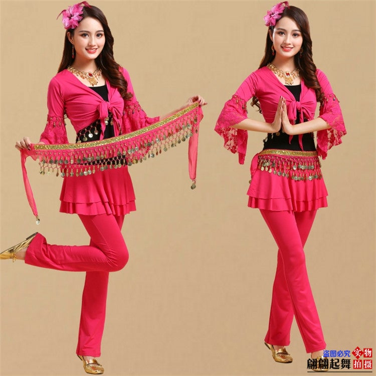 Square Dance Costume Dancing Clothes Modal New Shawl Pants Dress Suit Fitness Dance Group Yangko Dance Clothes - Image 4