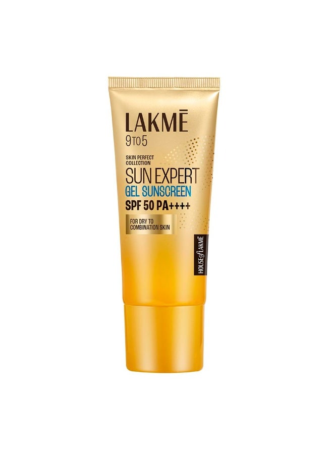 LAKME Lakmē Sun Expert SPF 50 PA+++ Gel Sunscreen For Oily & Combination Skin 100g - Image 1