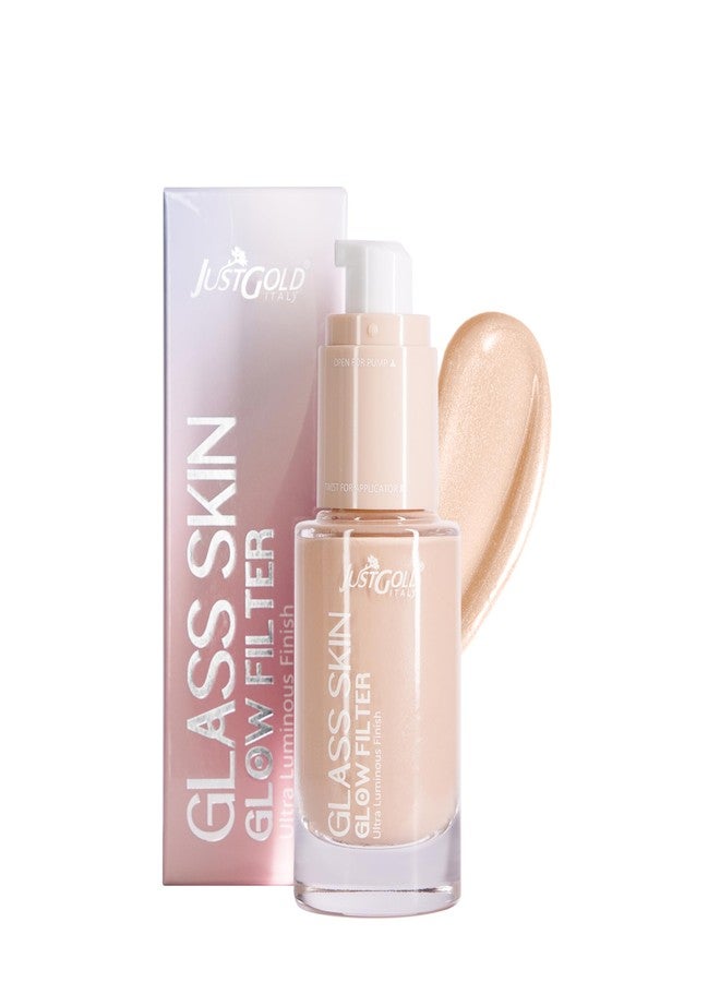 JUST GOLD Justgold Glas$ skin Glow Filter Ultra Luminous Finish Enriched with Vitamin E (Milky #101, 30 ML) - Image 1