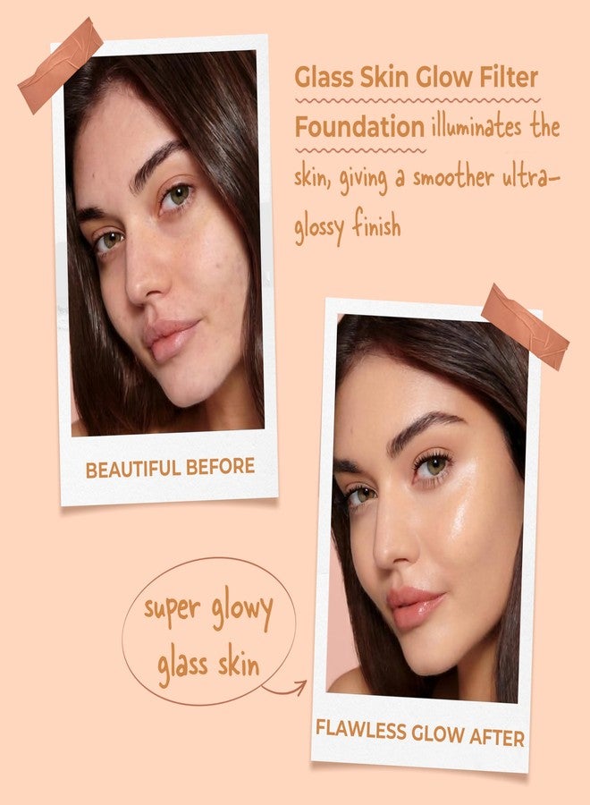 JUST GOLD Justgold Glas$ skin Glow Filter Ultra Luminous Finish Enriched with Vitamin E (Milky #101, 30 ML) - Image 3