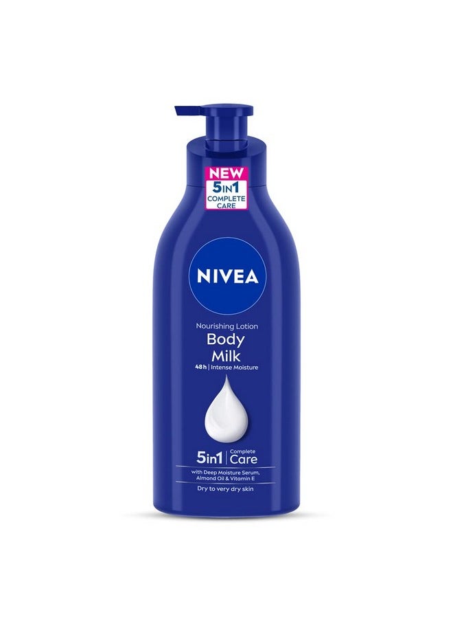 Nivea - Nourishing Body Milk 600Ml Body Lotion 48 H Moisturization With 2X Almond Oil Smooth And Healthy Looking Skin For Very Dry Skin - Image 1