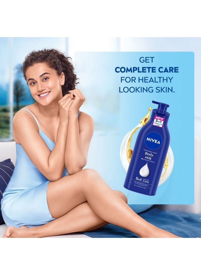 Nivea - Nourishing Body Milk 600Ml Body Lotion 48 H Moisturization With 2X Almond Oil Smooth And Healthy Looking Skin For Very Dry Skin - Image 1