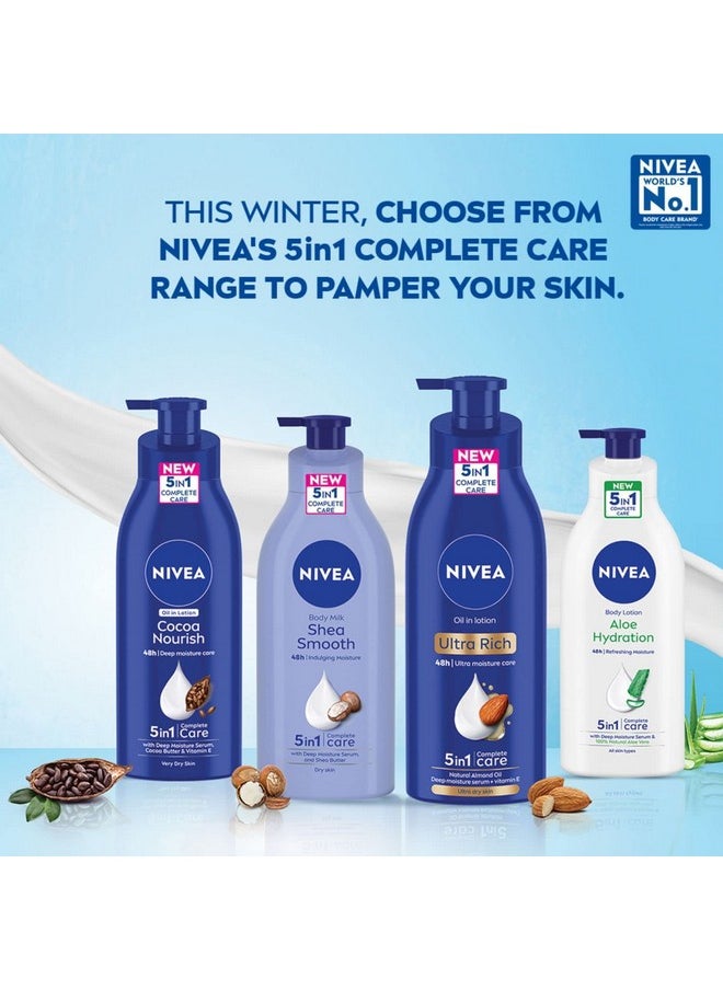 Nivea - Nourishing Body Milk 600Ml Body Lotion 48 H Moisturization With 2X Almond Oil Smooth And Healthy Looking Skin For Very Dry Skin - Image 1