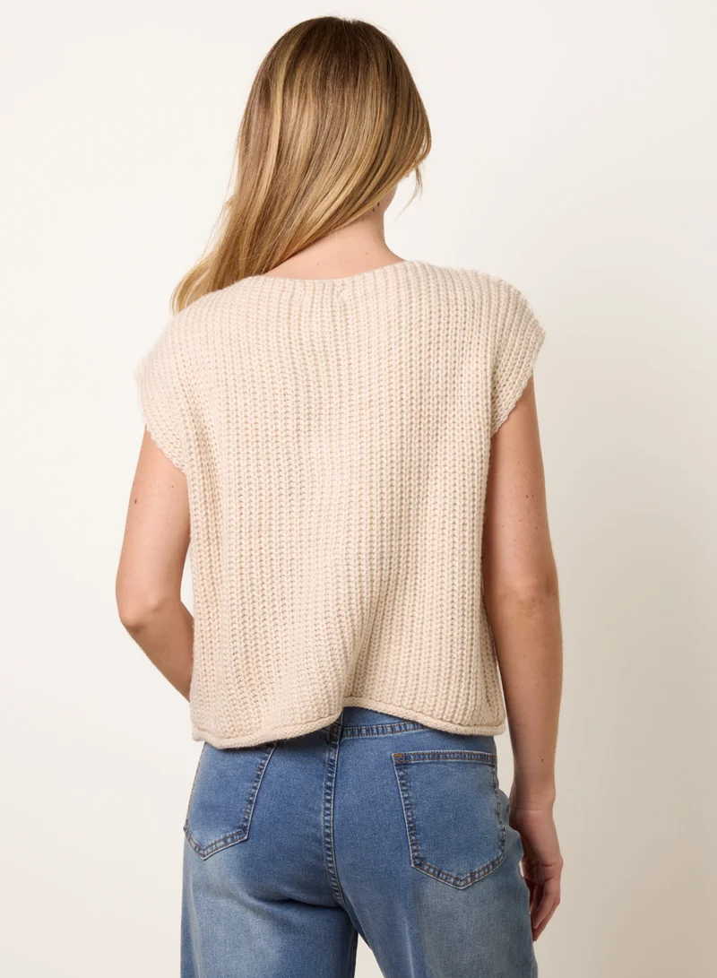 بلو فانيلا Two Pocket Knitted Waistcoat