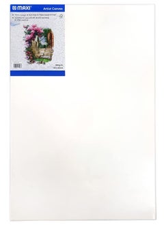 Maxi 1-Piece Stretched Painting Canvas Board 40x60cm Size White  - Image 1