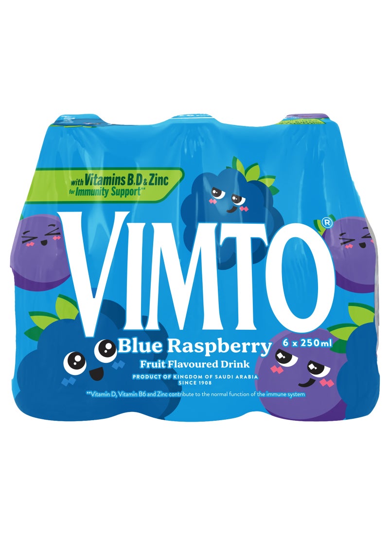 Vimto Blue Raspberry with Immunity Support Fruit Cordial Syrup Bottles - Image 1