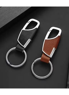 Goolsky Men's and women's leather key chain, metal key ring, car accessories, jewelry gifts, simple fashion, creative trend, new  - Image 3