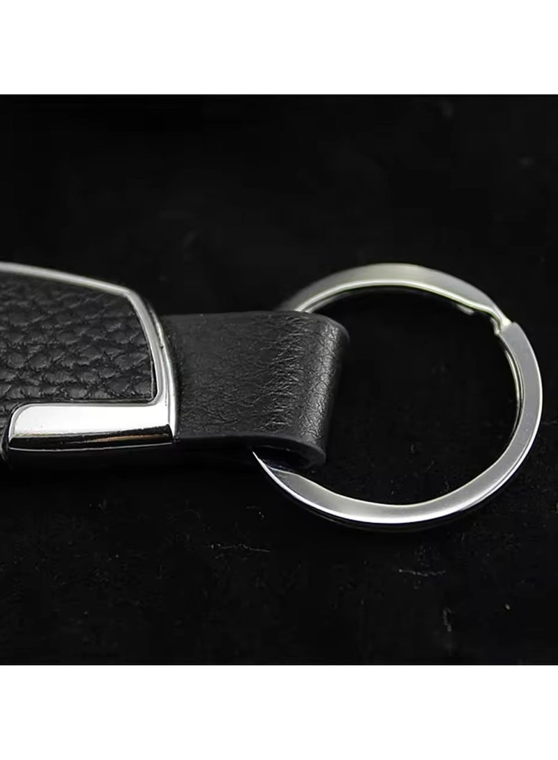 Goolsky Men's and women's leather key chain, metal key ring, car accessories, jewelry gifts, simple fashion, creative trend, new  - Image 4